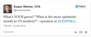 #CFAWM tweet