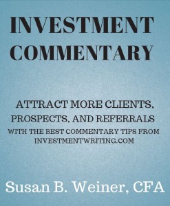 Investment Commentary book cover