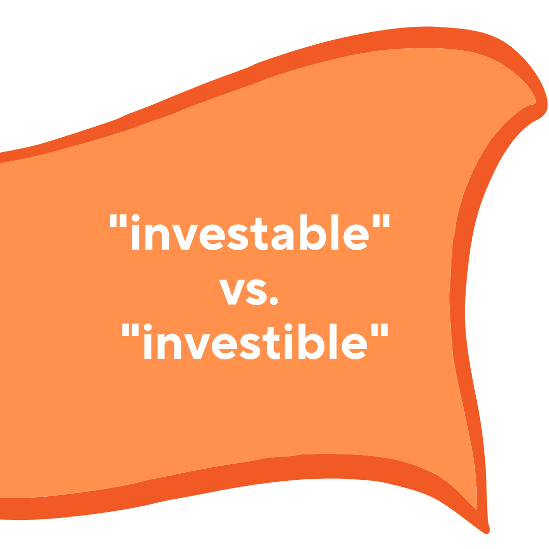  Investable Or investible which Spelling Is Correct Susan Weiner 