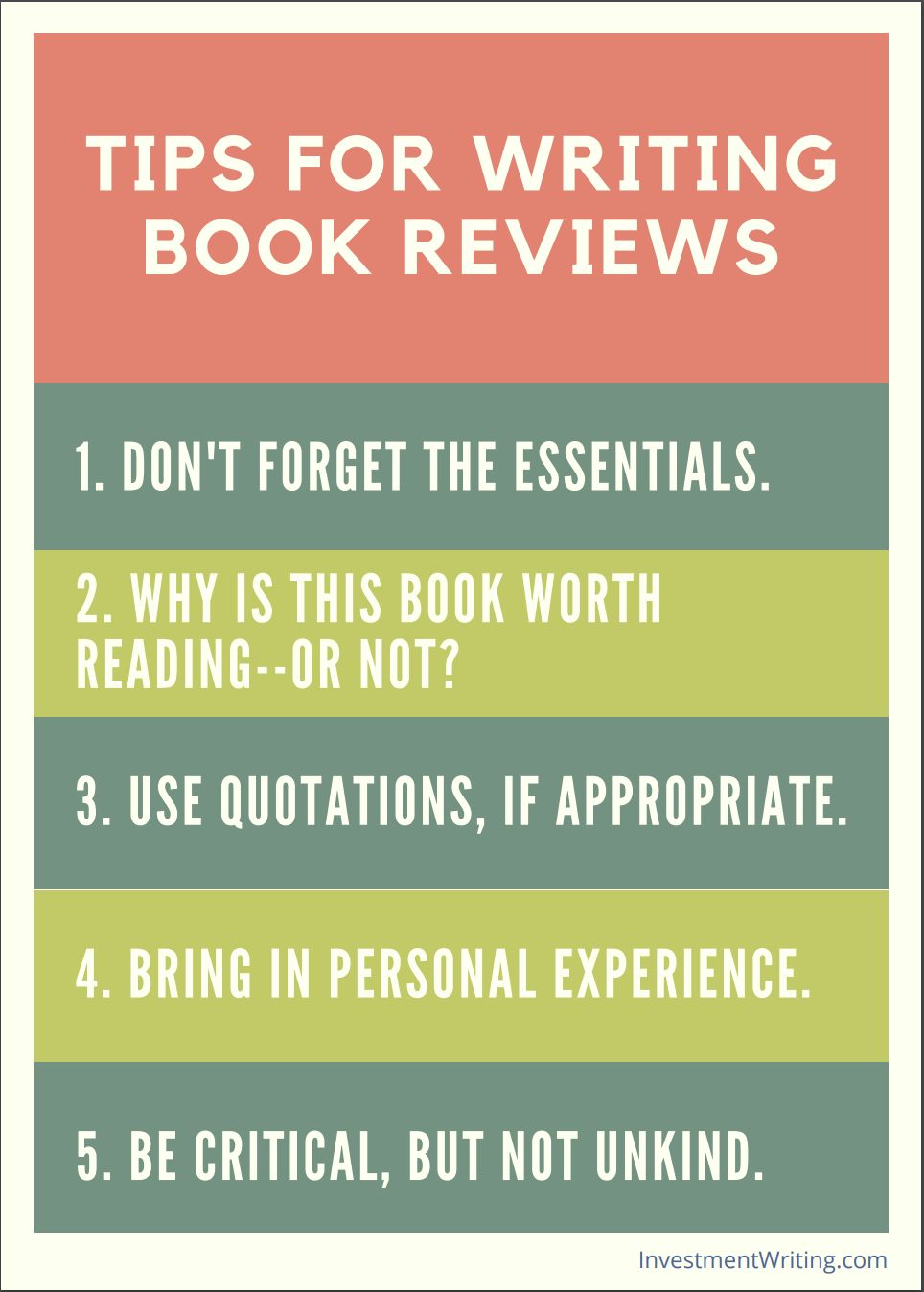book review writing style
