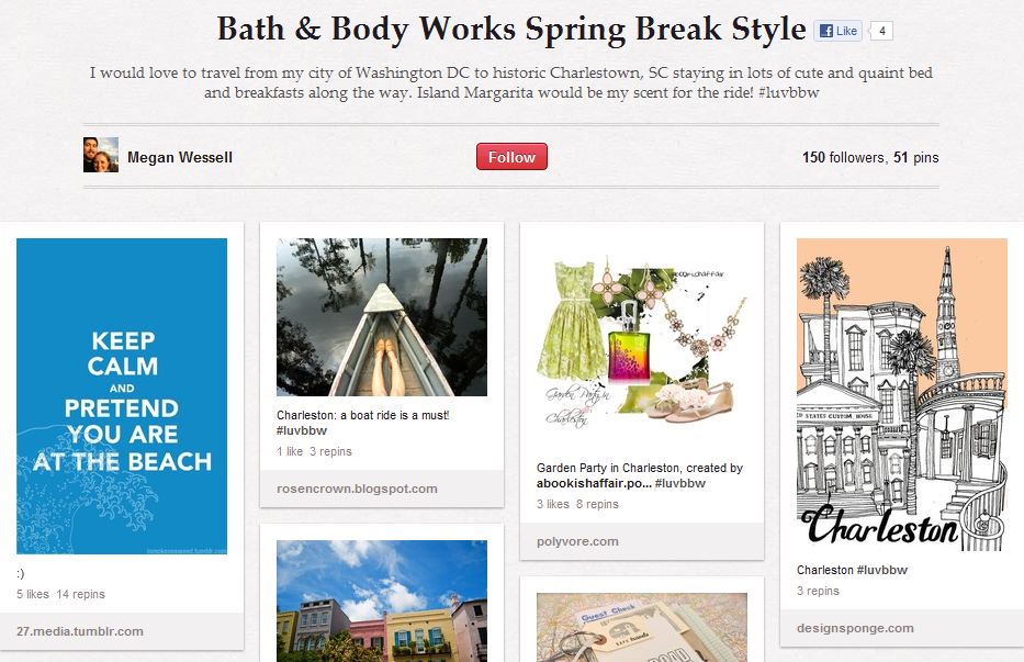 Bath and Body Works Pinterest